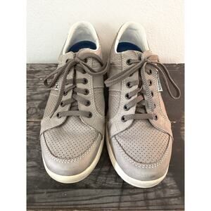 Mephisto Match Sneakers Women’s 7 EU 37.5 Gray Leather Shoes W/Fleet Feet Insert